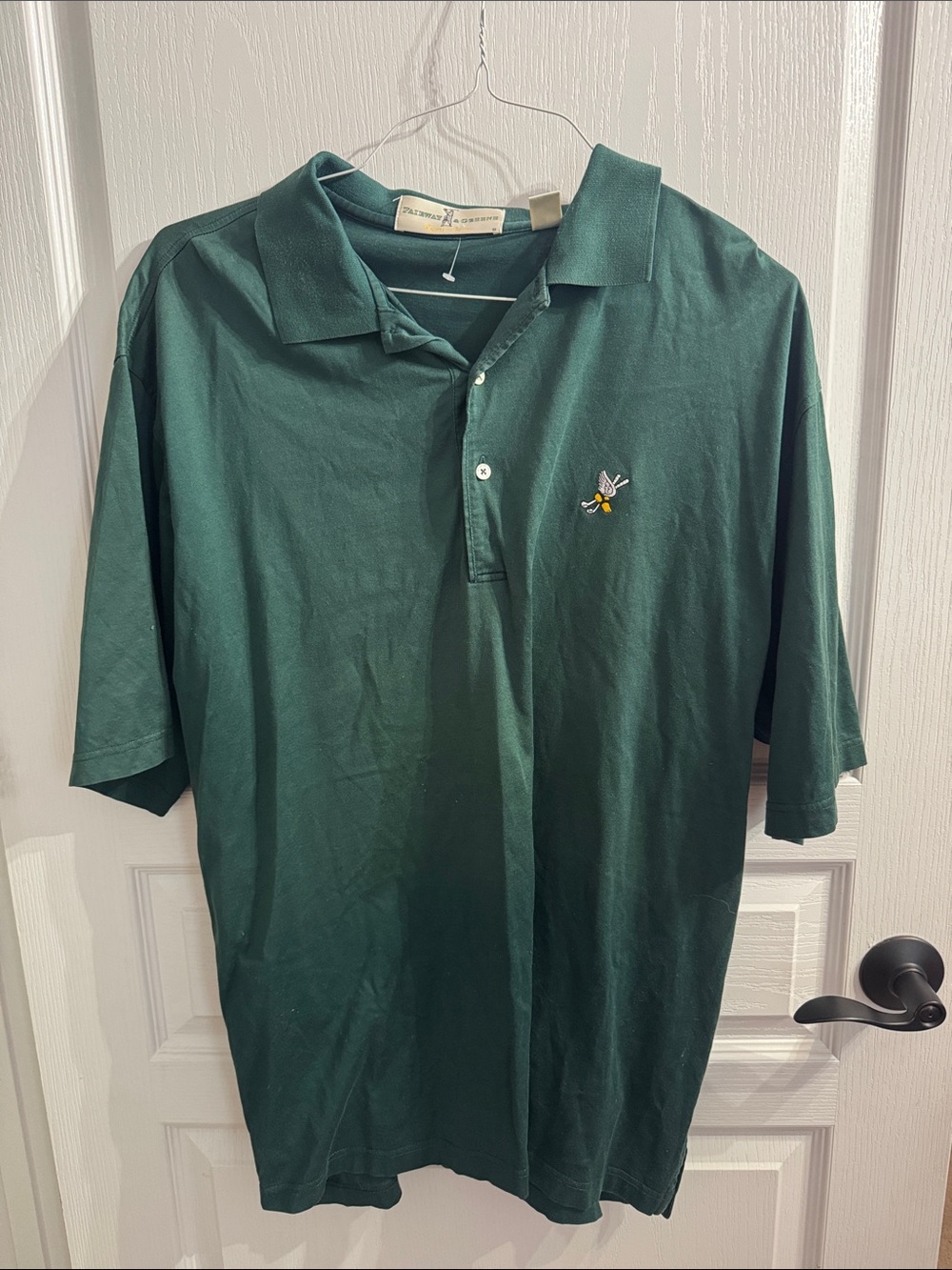Fairway & Greene Forest Green Polo with Winged Foot course logo